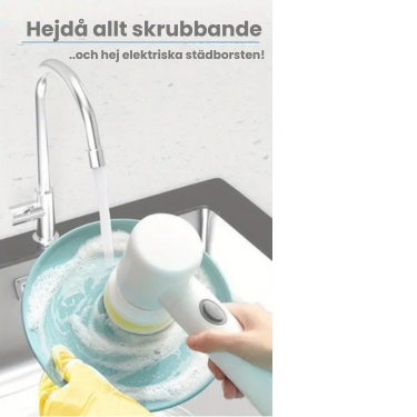 Elektrisk städborste med USB-laddning