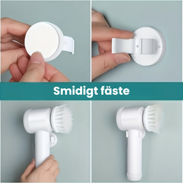 Elektrisk städborste med USB-laddning